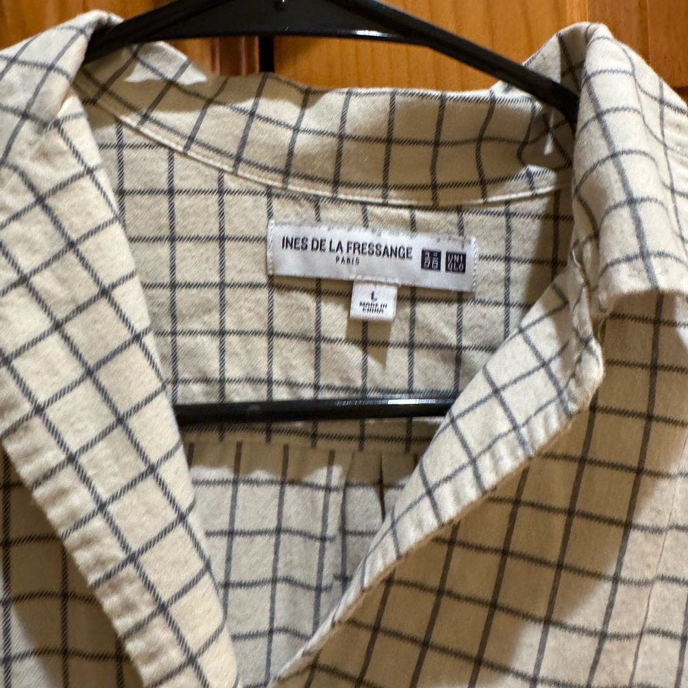 Ines de la Fressange x UNIQLO Plaid Shirt – Size M - Picture 2 of 9